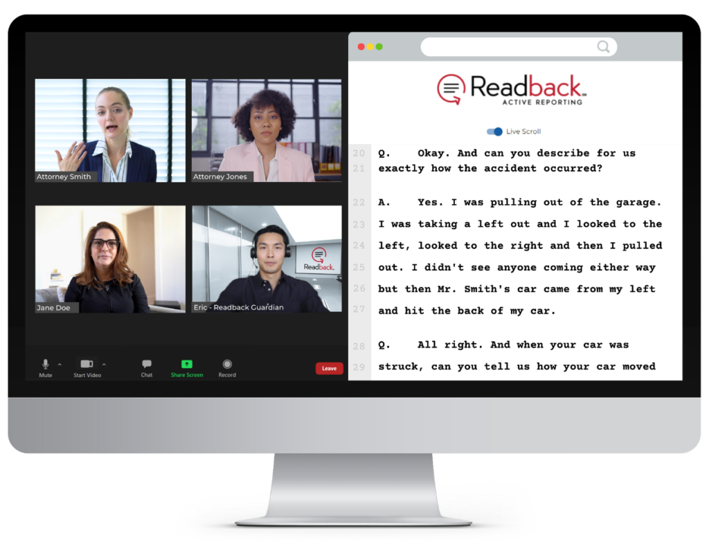 A Modern Deposition Experience - Readback